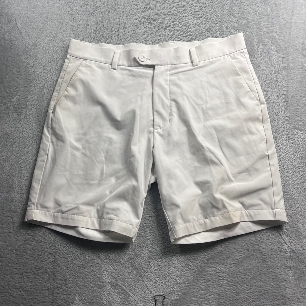 G/FORE Mens White Performance Golf Shorts Size 33 Stretch Athletic Casual